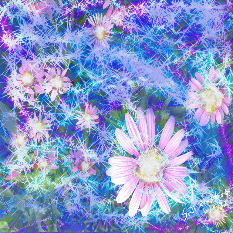 digital flower art