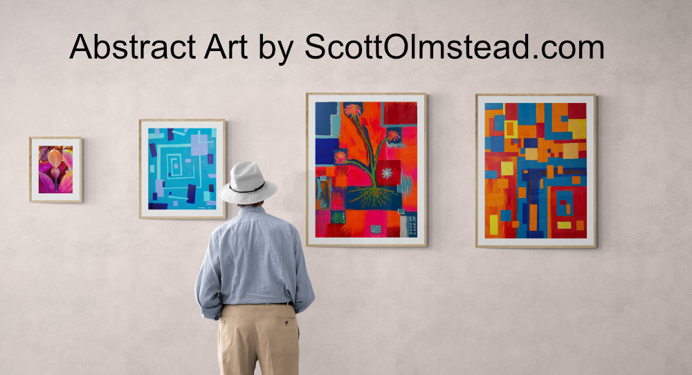 Abstract Geometric Artwork by Scott Olmstead. Gallery view of my various paintings and macro photos.